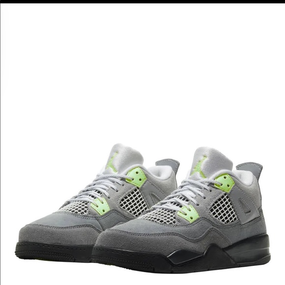 jordan 4 neon green - Picture 2 of 4